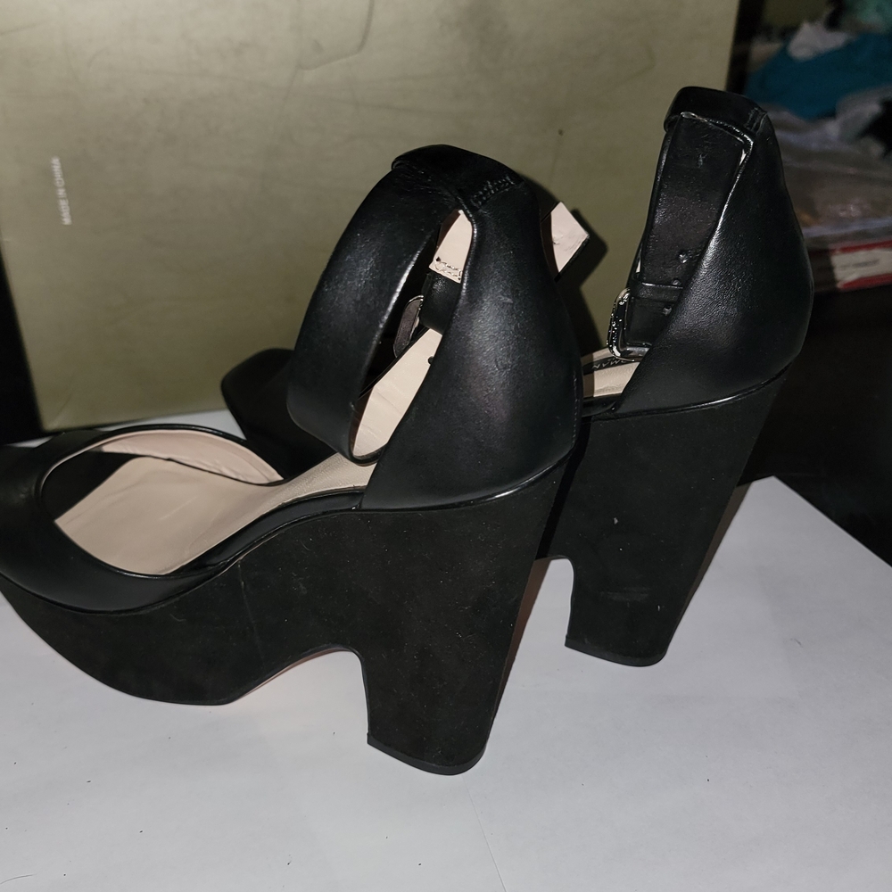 Zara Black Chunky Heels